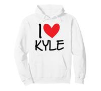 I Love Kyle Nom personnalisé Homme Guy BFF Friend Heart Boy Sweat à Capuche