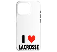 I Love Lacrosse - Heart Midfield Defense Goalie Sport Attack Coque pour iPhone 16 Pro
