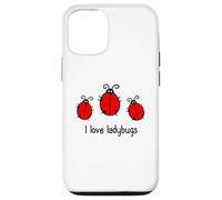 I Love Ladybugs Insects Coccinelle Coccinelle Coccinelle Coque pour iPhone 12/12 Pro