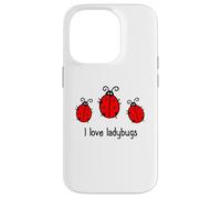 I Love Ladybugs Insects Coccinelle Coccinelle Coccinelle Coque pour iPhone 14 Pro