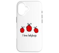 I Love Ladybugs Insects Coccinelle Coccinelle Coccinelle Coque pour iPhone 16