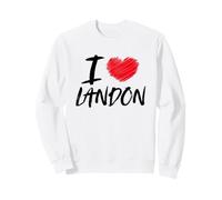I Love Landon Cœur Rouge pour Papa, Petit ami, Mari, Fils, Petit-Fils Sweatshirt