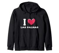I Love Las Palmas Espagne Sweat à Capuche