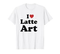 I Love Latte Art Drink Cocktail Bar T-Shirt