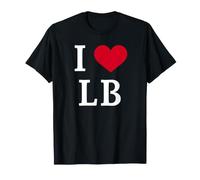 I Love LB, I Heart Initials L.B. T-Shirt