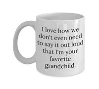 I Love Le Fait Qu'On N'Ait Même Pas Besoin De Le Dire À Voix Haute : Je Suis Ta Petite-Fille Préférée. Tasse À Café Drôle Tasse Porcelaine Tasses 330Ml Pour Chocolat Chaud Ami Petit Déjeuner