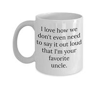 I Love Le Fait Qu'On N'Ait Même Pas Besoin De Le Dire À Voix Haute : Je Suis Ton Oncle Préféré. Tasse À Café Drôle Tasses Céramique Tasse 330Ml Pour Femme Ami Chocolat Chaud