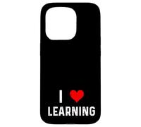 I Love Learning Heart Learn School College Profesor Coque pour iPhone 15 Pro