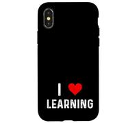 I Love Learning Heart Learn School College Profesor Coque pour iPhone X/XS