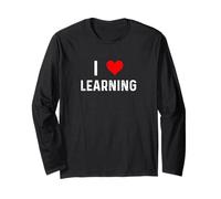 I Love Learning Heart Learn School College Profesor Manche Longue