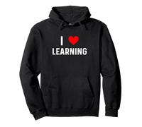 I Love Learning Heart Learn School College Profesor Sweat à Capuche