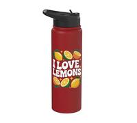 I Love Lemons Amateur d'agrumes Stainless Steel Insulated Water Bottle