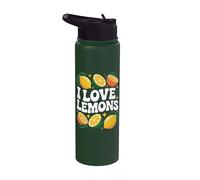 I Love Lemons Amateur d'agrumes Stainless Steel Insulated Water Bottle