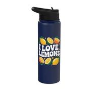 I Love Lemons Amateur d'agrumes Stainless Steel Insulated Water Bottle