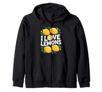 I Love Lemons Amoureux des Agrumes Amusant Sweat à Capuche