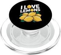 I Love Lemons Juicy Fun Amateur d'agrumes PopSockets PopGrip pour MagSafe