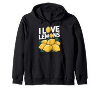 I Love Lemons Juicy Fun Amateur d'agrumes Sweat à Capuche