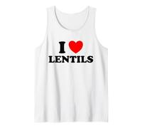 I Love Lentils Funny Healthy Soup Eat Legume Indien Food Dal Débardeur