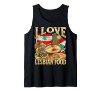 I Love Lesbian Food Funny Libanese Food Meme Bootleg Débardeur