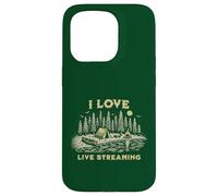 I Love Live Streaming Camping Fishing Camper Outdoor Fan Coque pour iPhone 15 Pro
