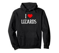 I Love Lizards I Heart Lizards Lézard Gecko Amoureux Reptile Sweat à Capuche