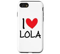 I Love Lola Nom personnalisé Fille Femme BFF Friend Cœur Coque pour iPhone SE (2020) / 7/8