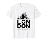 I Love London, Cool Abstract London Skyline Graphic Design T-Shirt
