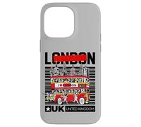 I Love London, Cool London UK Red Bus Illustration Graphic Coque pour iPhone 14 Pro Max