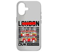 I Love London, Cool London UK Red Bus Illustration Graphic Coque pour iPhone 17