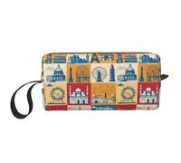 I Love London Étui de rangement de voyage portable à fermeture éclair pour organiser de manière ordonnée