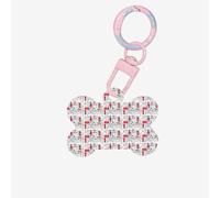 I Love London Pendentif double face en forme d'os pour chiens et chats