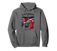I Love London UK Flag with London Skyline Graphic London Sweat à Capuche