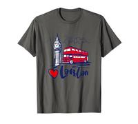 I Love London UK Sketch Drawing Novelty Cool Graphic London T-Shirt