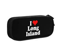 I Love Long Island Trousse à Crayons Grande capacité Double Couche Office School Portable Pencil Case