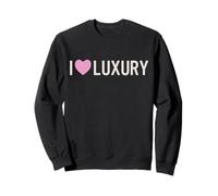 I Love Luxury - Pink Heart Sweatshirt