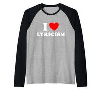I Love Lyrics Fun Sing Freestyle Poetry Write Words Song Fan Manche Raglan