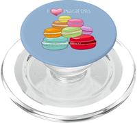 I Love Macarons Paris Cadeaux Macaron Macaron Amoureux PopSockets PopGrip pour MagSafe