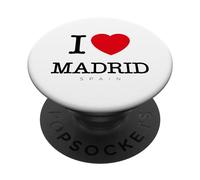 I Love Madrid Spain Novelty Graphic T-Shirts & Cool Designs PopSockets PopGrip Adhésif