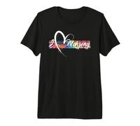 I Love Mahjong Tie Dye Cool Vintage Inspired T-Shirt Haut de Gamme
