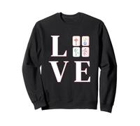 I Love Mahjong Tiles Mah Jongg Player Jeu Chinois Sweatshirt