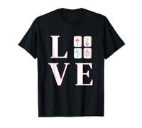I Love Mahjong Tiles Mah Jongg Player Jeu Chinois T-Shirt