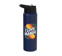 I Love Mango Bold Tropical Fruit Déclaration Stainless Steel Insulated Water Bottle