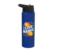 I Love Mango Bold Tropical Fruit Déclaration Stainless Steel Insulated Water Bottle