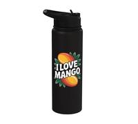 I Love Mango Bold Tropical Fruit Déclaration Stainless Steel Insulated Water Bottle