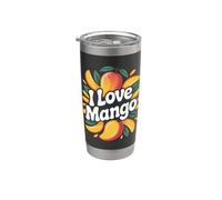 I Love Mango Vibrant Fruit Tropical Passion Gobelet isotherme en acier inoxydable double paroi