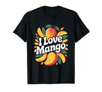 I Love Mango Vibrant Fruit Tropical Passion T-Shirt Graphique avec Valeur