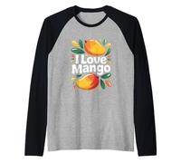 I Love Mango Vibrant Tropical Fun Manche Raglan