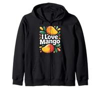 I Love Mango Vibrant Tropical Fun Sweat à Capuche