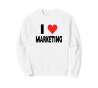 I Love Marketing - Heart Funny Ads Ad Advertising Advertising Sweatshirt