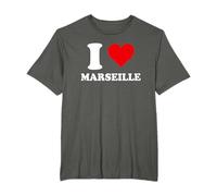 I Love Marseille Cadeau Tourisme T-Shirt